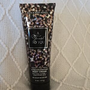 Bath & Body Works A Toast to You Body Cream - Black and Silver Sequins